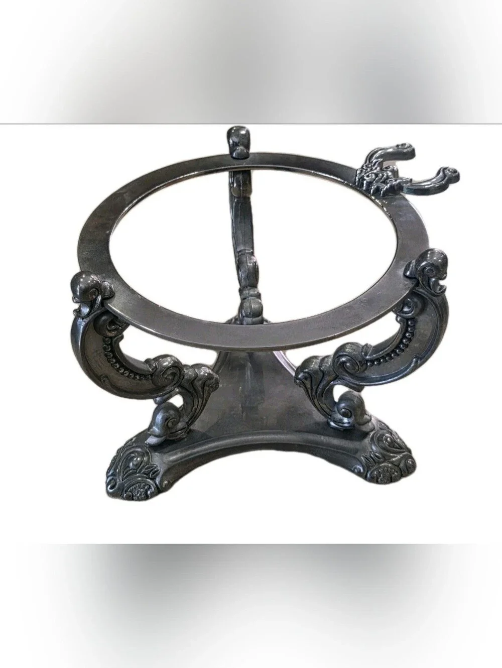 Vintage Godinger Shannon Silver Plated Ornate Ice Bucket Holder Stand